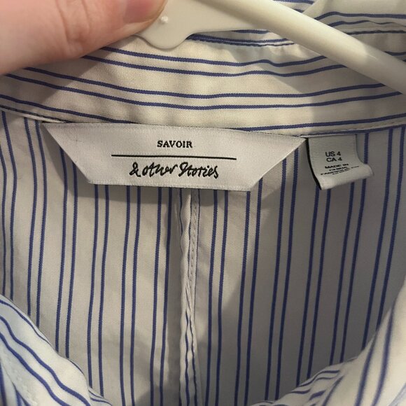 & Other Stories Savoir Collection Stripe Shirt - Picture 5 of 5